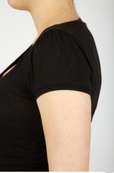 Arm Whole Body Woman Casual Pregnant Top Studio photo references